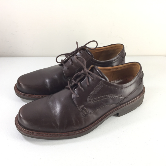 Ecco Men\'s 44 10 Brown Leather Oxfords lace up main image 6